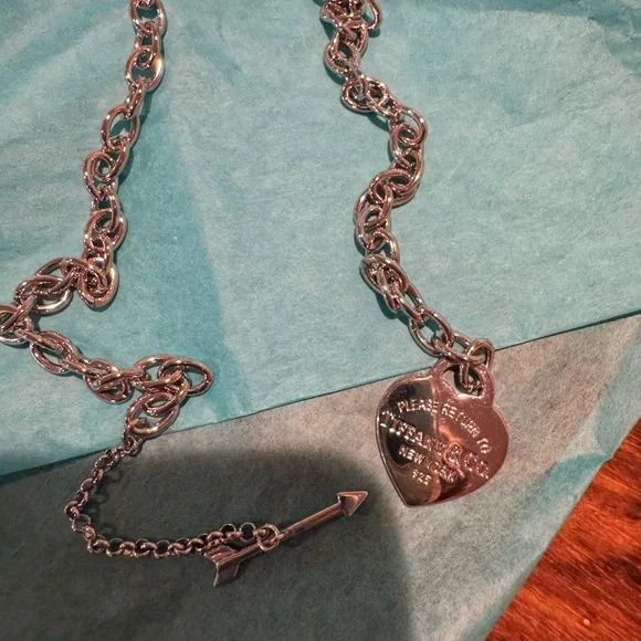 Tiffany & Co. Silver Heart Tag Necklace - Picture 2 of 8